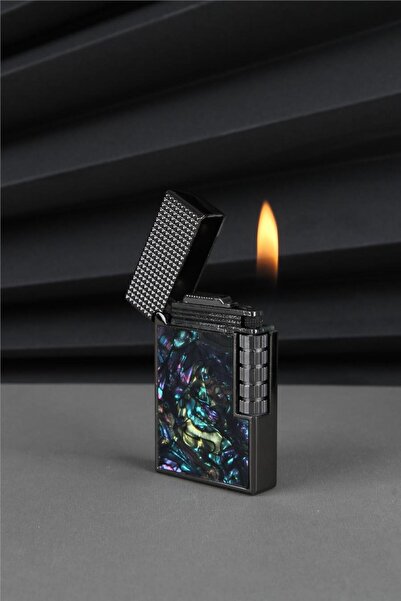 Silvio Monetti Kapaklı Tasarım Siyah Gazlı Çakmak - 25CAK119T02