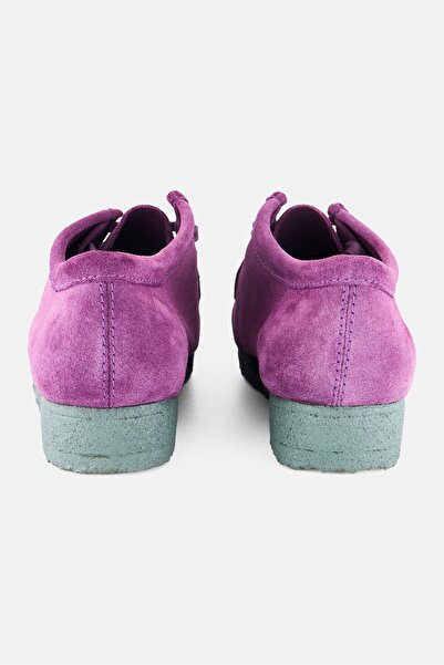 CLARKS Men Stranded Wallabee Lace Up Casual Shoes, Purple