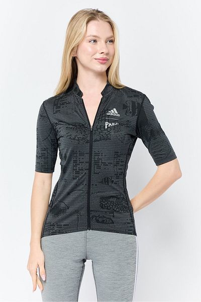 adidas X Parley Women Sportswear Fit Short Sleeves Cycling Jersey, Grey