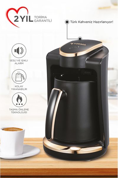 Torima 201 Turkish Voice Command Coffee Machine Turkish Coffee 250ml 4 Cup Capacity