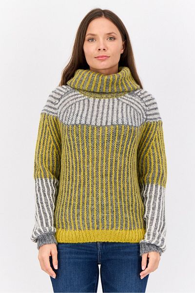 Esprit Women Turtle Neck Knitted Sweater, Multicolor