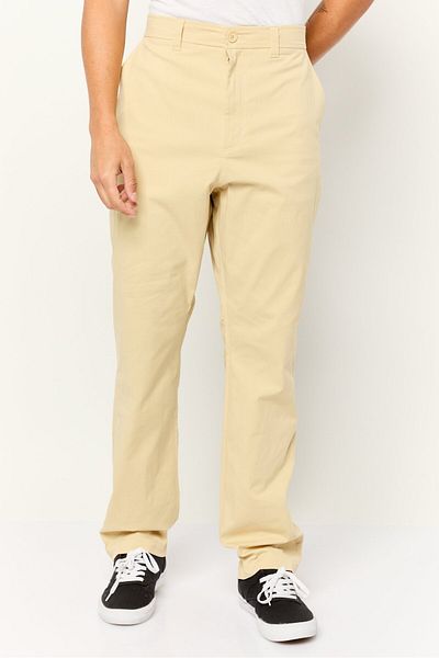 Esprit Men Slim Fit Plain Chino Pants, Tan