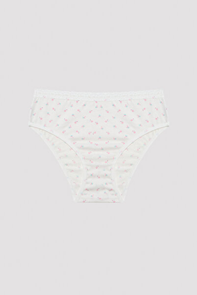 Penti Kız Çocuk Çiçekli 3lü Slip Külot