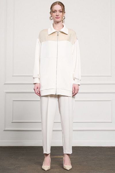 Nuss Pants Suit - Ecru Color