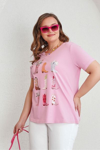 Büyük Moda Boots Printed Cotton Tee