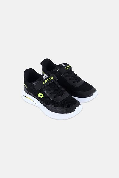 Lotto Kids Boy Velcro Running Shoes, Black