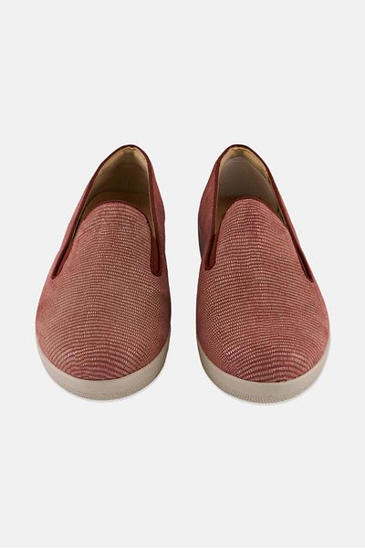 Fitflop Women Superskate Lizard Print Slip On Shoes, Red