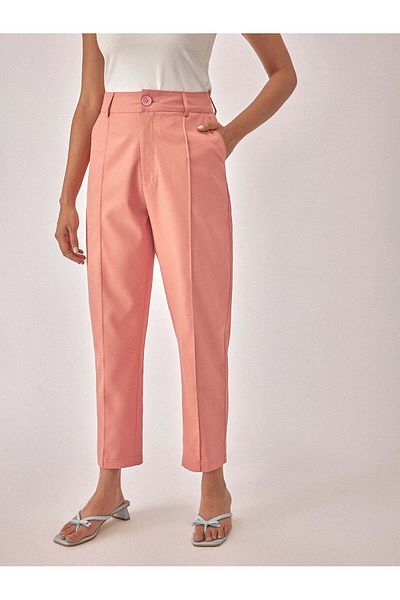The Label Life Light Coral Ankle Trousers