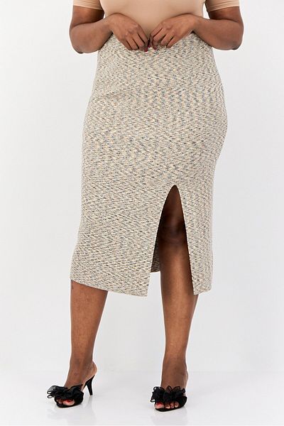 Esprit Women Textured Midi Skirts, Multicolor
