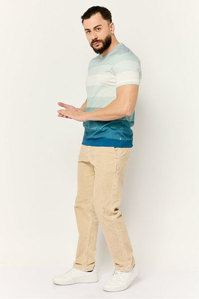 Esprit Men Crew Neck Stripes Short Sleeves T-shirt, Multicolour