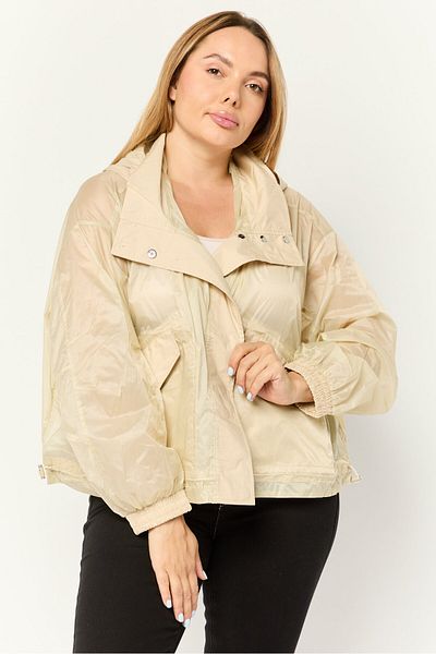 Esprit Women Solid Hooded Jacket, Multicolour