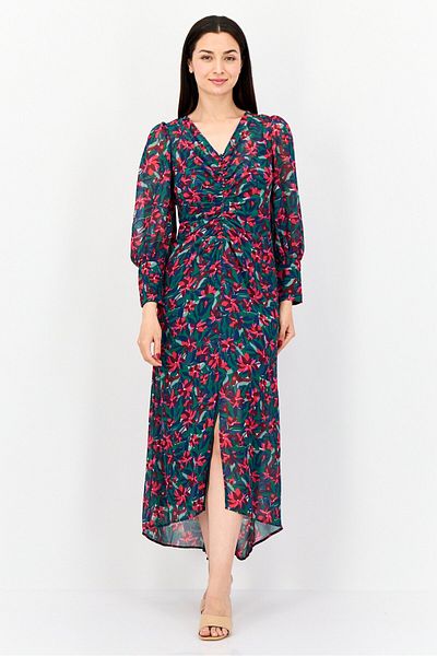 Phase Eight Women Allover Print Midi Dress, Multicolor