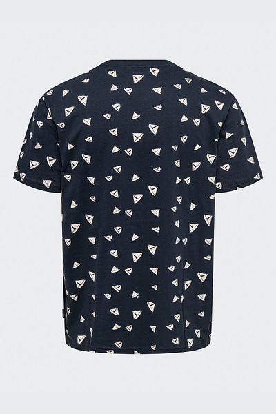 Only & Sons Ανδρικό μπλουζάκι ONSKENDALL REG DITSY SS TEE Dark Navy - OS22028732