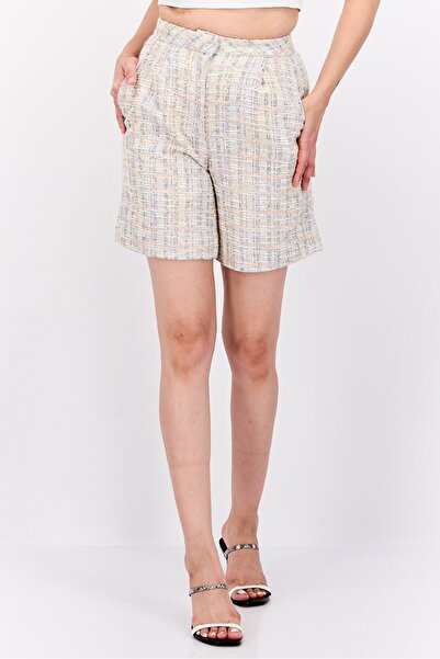 Reserved شورت نسائي أساسي محكم، مجموعة وردية