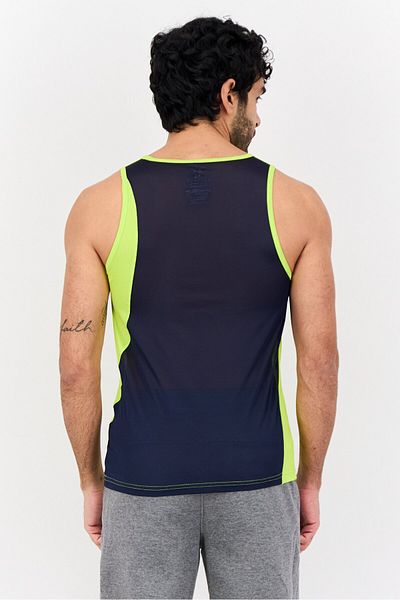 Reebok Men Sportswear Fit Sleeveless Running Vest, Multicolor