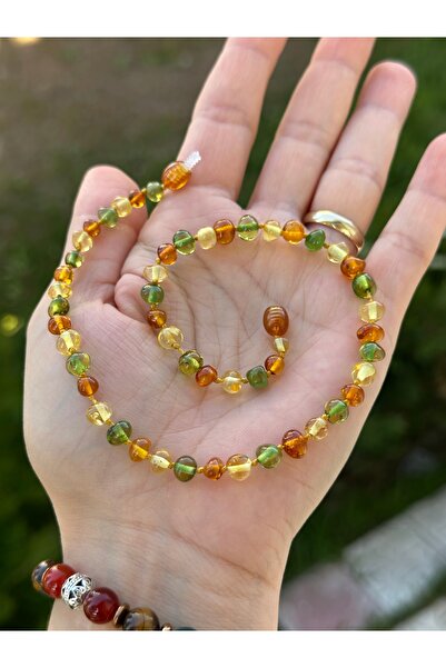 KEHRİBAREVİ EREĞLİ Damla Kehribar Bebek Kolyesi