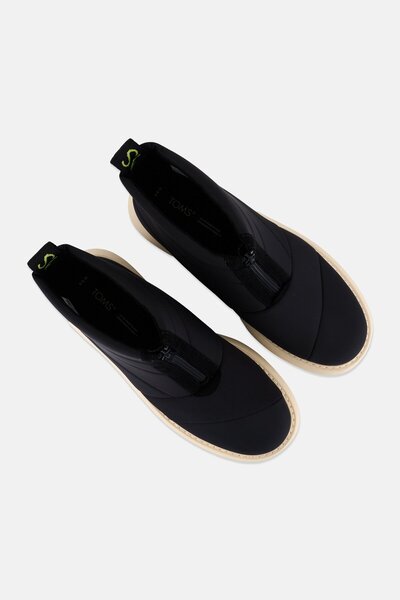 Toms Women Alpargata Mallow Puffer Zip Up Ankle Boots, Black