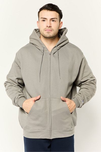 Champion Men Sportswear Fit Long Sleeves Outdoor Hoodie, Grey