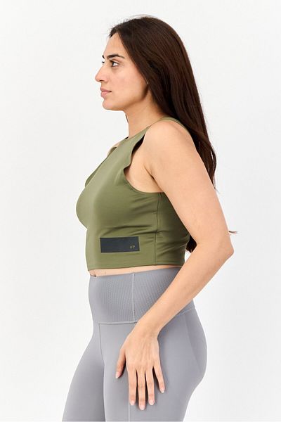 adidas x Parley Women Sportswear Fit Sleeveless Training Tank Top, Olive