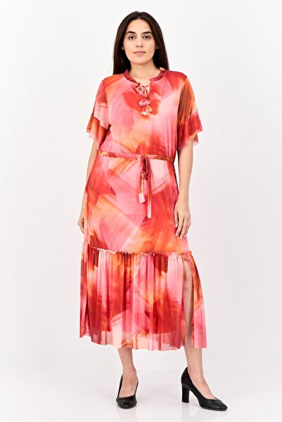 Kathy Ireland Women Mesh Midi Dress, Multicolor