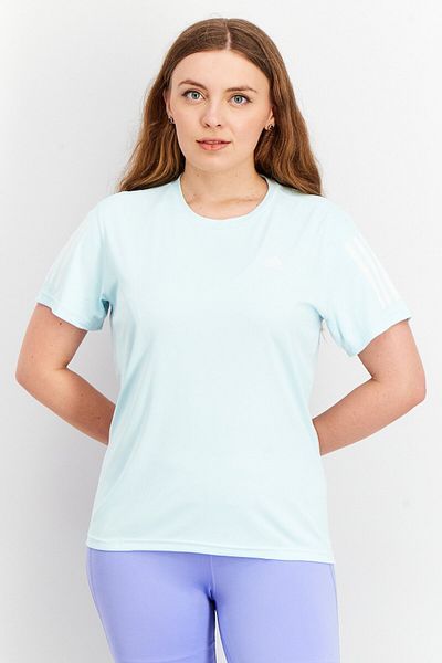 adidas Women Sportswear Fit Short Sleeve Own The Run T-shirt, Light Blue