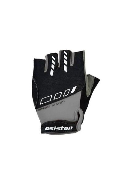 SARİSSA BİSİKLET Finger Parachute Six Gray Individual Parachute Cycling Gloves