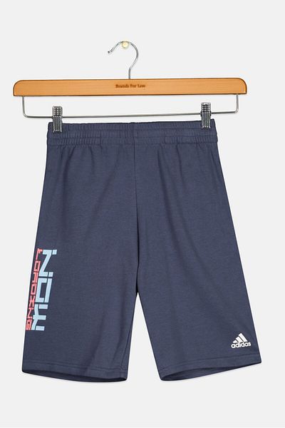adidas Kids Boy Brand Logo Outdoor Shorts, Navy