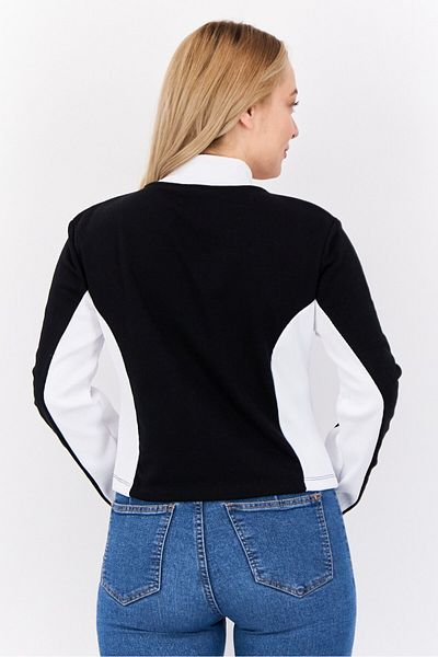 Don't Call Me Jennyfer Women High Neck Embroidered Sweatshirt, Multicolor
