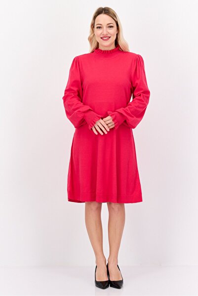 CECE فستان نسائي سادة، وردي