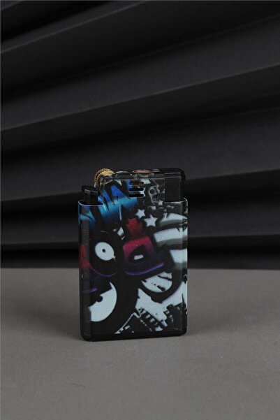 Silvio Monetti Çift Alevli Özel Tasarım Pürmüz ve Normal Ateş Siyah Gazlı Çakmak - 25CAK131M11