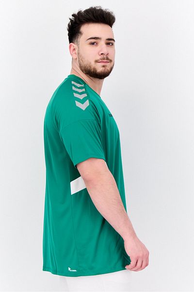 hummel Men Sportswear Fit Short Sleeve Training Jersey, Green