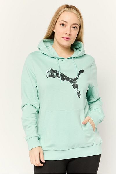 Puma Women Sportswear Fit Long Sleeves Outdoor Hoodie, Mint Green