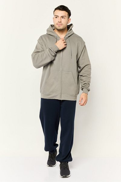 Champion Men Sportswear Fit Long Sleeves Outdoor Hoodie, Grey