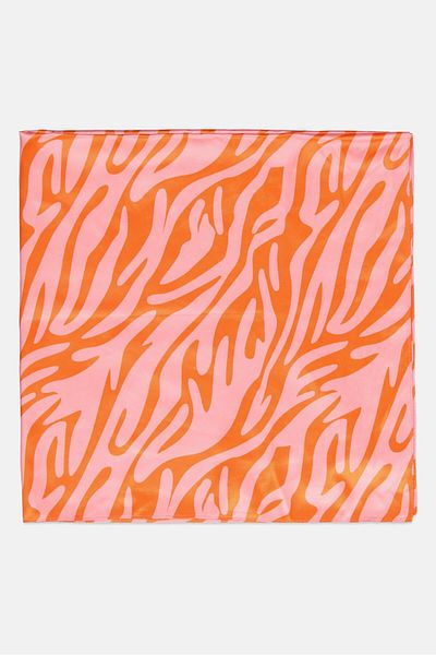 Reserved Kids Girl Abstract Print Scarves 83 X 85 Cm, Multicolor