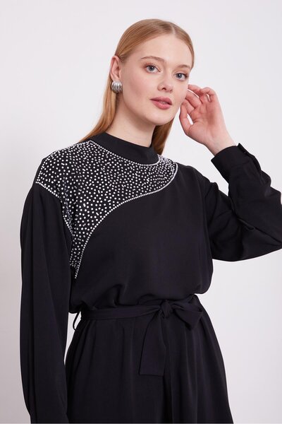 Levidor Black Stone Collar Double Suit