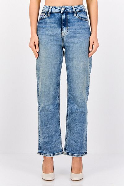 Esprit Women Straight Fit Washed Stretchable Jeans, Blue