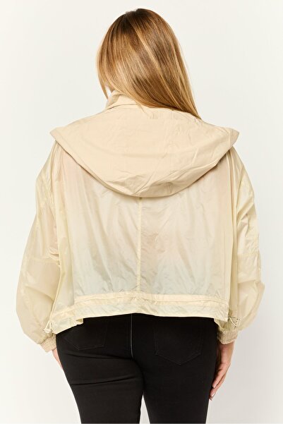 Esprit Women Solid Hooded Jacket, Multicolour