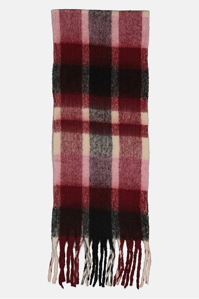 London Fog Women Plaid Scarf 180 X 39 H Cm, Multi-color