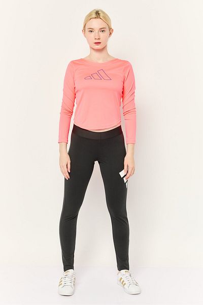 adidas Women Sportswear Fit Long Sleeve Outdoor Top, Coral