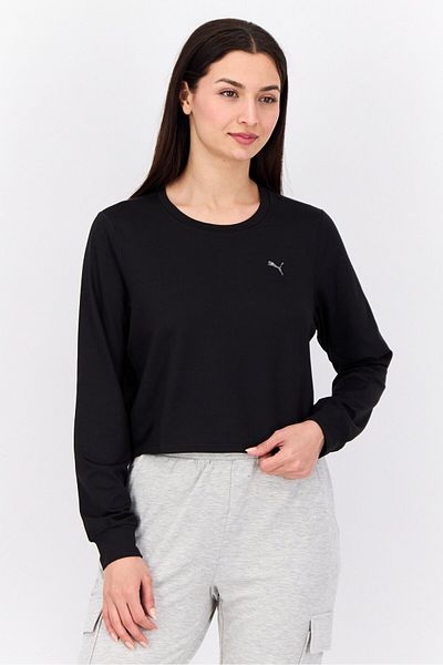 Puma Women Sportswear Fit Long Sleeves Training Sweatshirt, Black