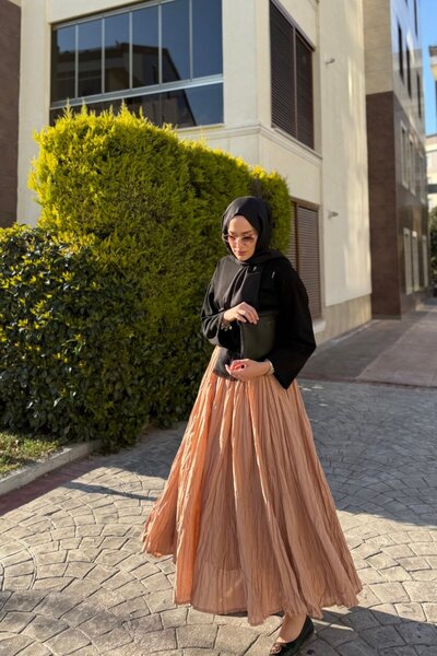 LOCCO Women's Voile Skirt - Salmon