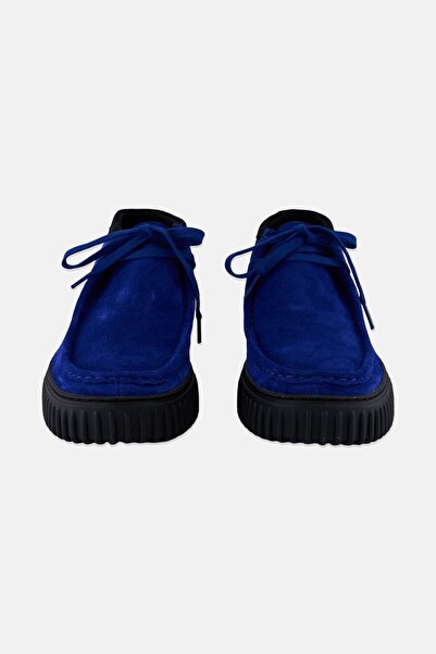 CLARKS Men Standard Torhill Hi Lace Up Casual Shoe, Blue