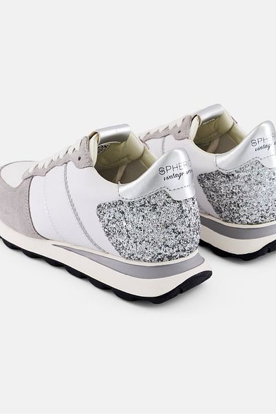 Geox Women Lace Up Casual Sneaker, White