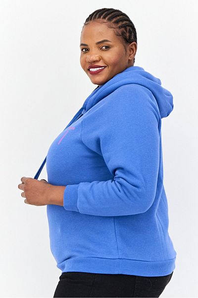 Esprit Women Brand Logo Long Sleeves Hoodie, Blue