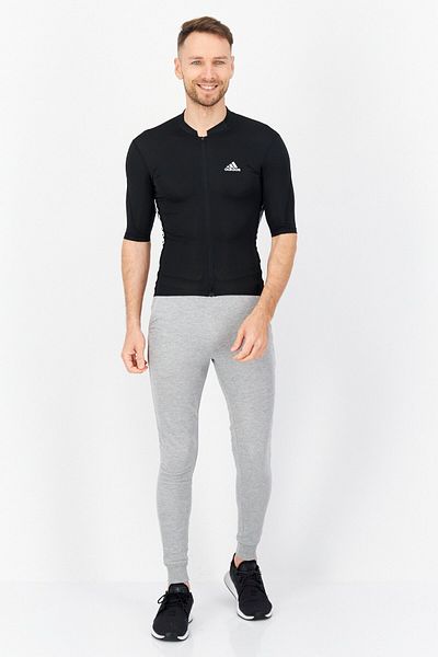adidas Men Sportswear Fit Brand Logo Training Jersey, Black/white