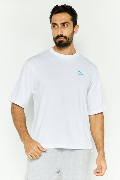 Puma Men Sportswear Fit Short Sleeves Outdoor T-Shirt, White
