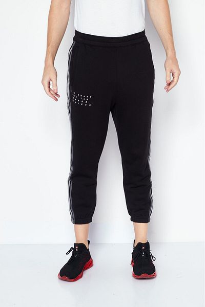 adidas Men Sportswear Fit Embroidered Logo Training Sweatpants, Black