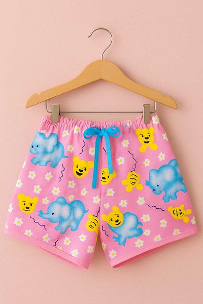 gigigiyim Elephant Patterned Casual Women's Shorts