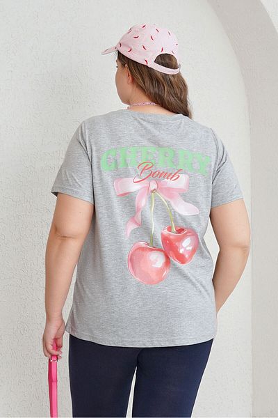 Büyük Moda Cherry Printed Cotton Tee