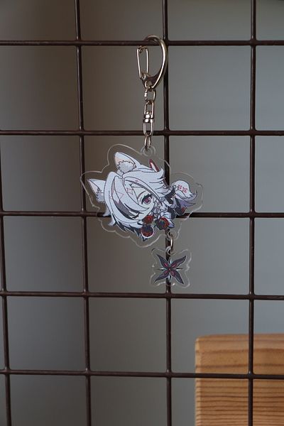 Akumastik 7cm Acrylic Anime Accessory with Charm - Keychain and Bag Ornament